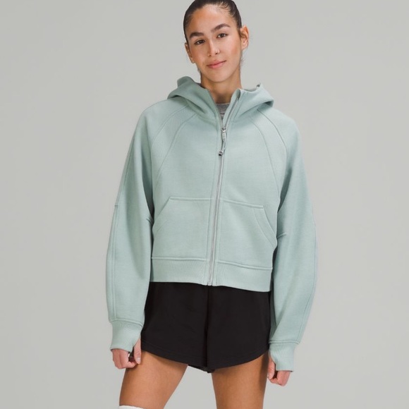 Lululemon Scuba Oversized Full-Zip * Silver Blue Size XS/S NWT - Picture 5 of 11